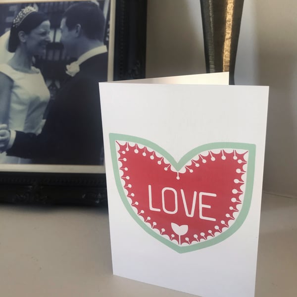 'Big Heart' Valentine card