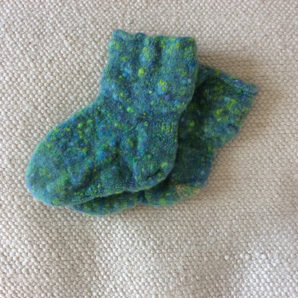 Funky felted socks