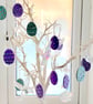 Easter egg decoration - hanging jewelled egg, handmade - Image 3