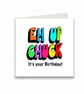 Eh up birthday cardwith colourful typography - Image 1