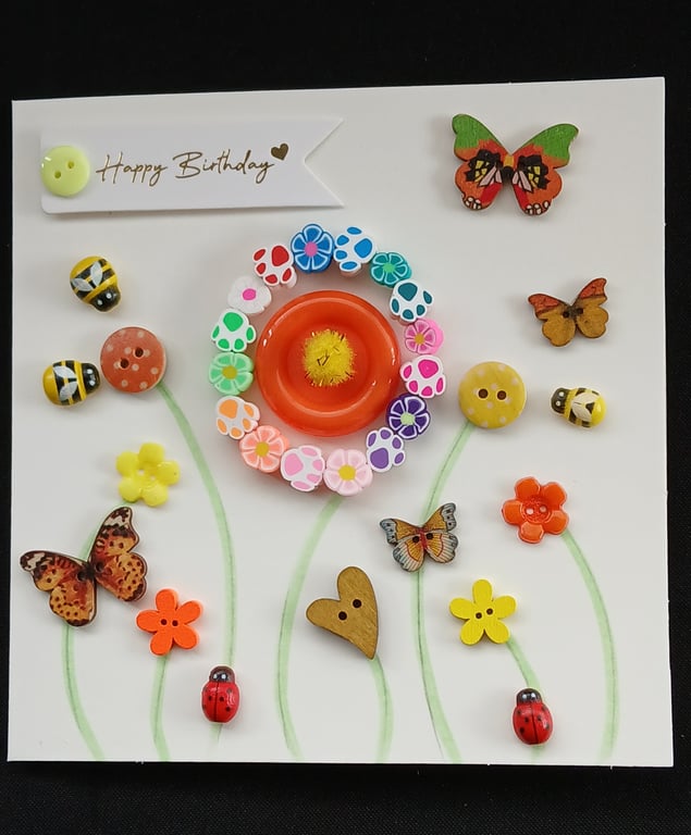 Handmade bracelet birthday card 