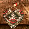 Wooden William Morris Heart