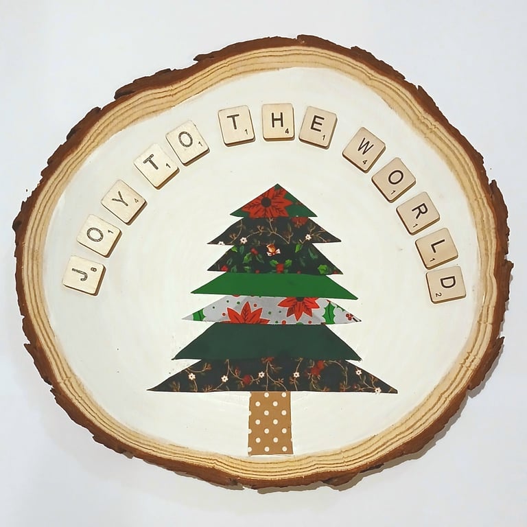 Christmas tree hanging decoration - joy to the world