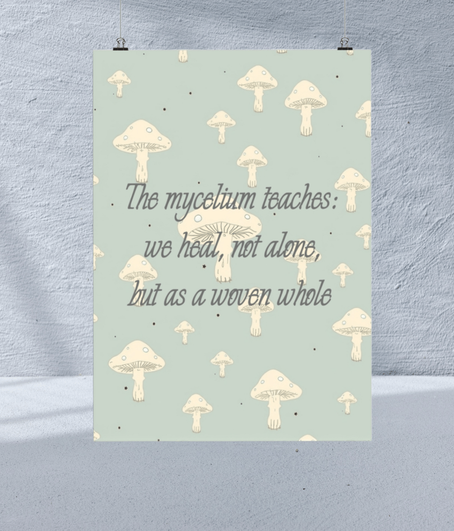 Mushroom art print