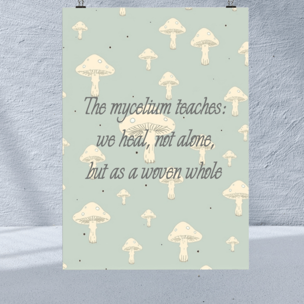 Mushroom art print