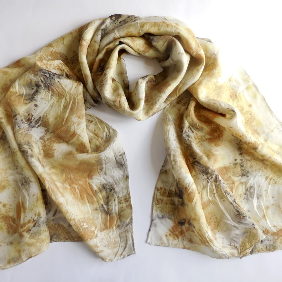ECO BOTANICAL PRINTED SILK SCARF