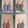 Cowboy Boot Earrings.