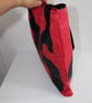 Red Upcycled Sailcloth Shoulder Bag – Large Lightweight Beach Tote - Image 3