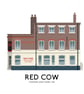 RED COW PUB, RICHMOND, A4 Print - Image 3