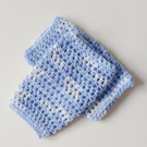 CROCHET Ladies Denim Ombre Wrist Warmers