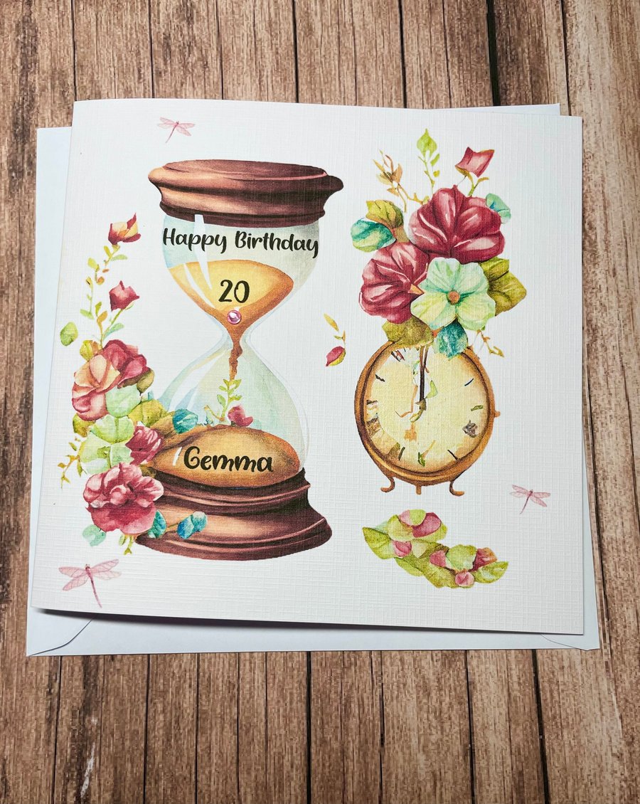Personalised Birthday Card for Her Happy Birthday Bestie Cousin Friend Sister 30