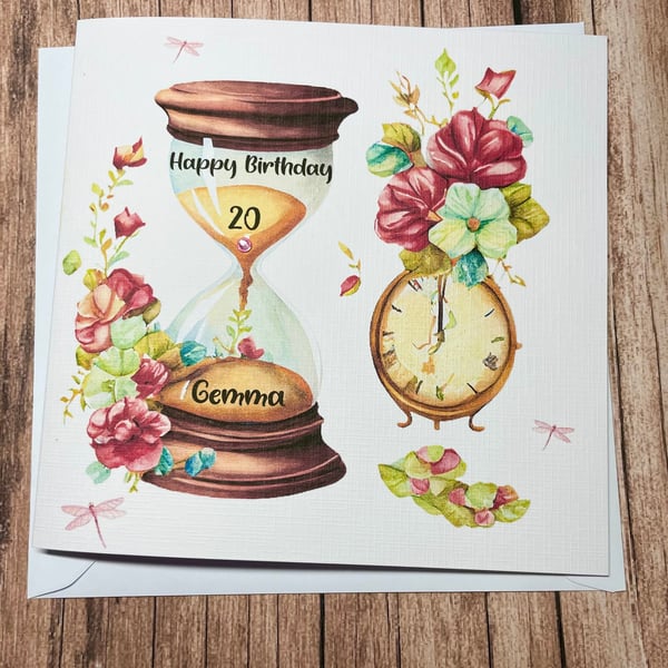 Personalised Birthday Card for Her Happy Birthday Bestie Cousin Friend Sister 30