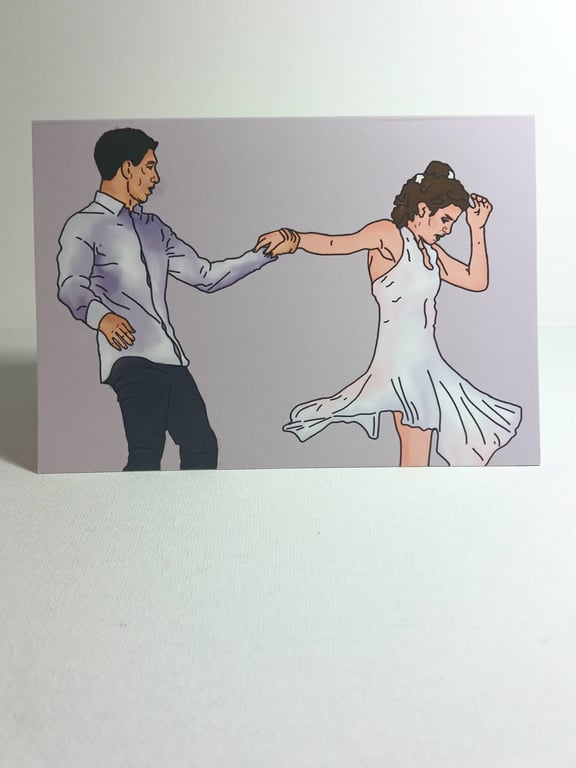 The Next Step 'Flying' greetings card A6