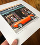 ‘MG at Sarti, Glasgow’ Signed square Mounted Print 30 x 30cm FREE DELIVERY - Image 6