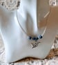 Origami Crane Bird Pendant Necklace. - Image 1