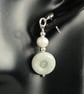 Jadeite and Freshwater Cultured Pearl Earrings - Image 7