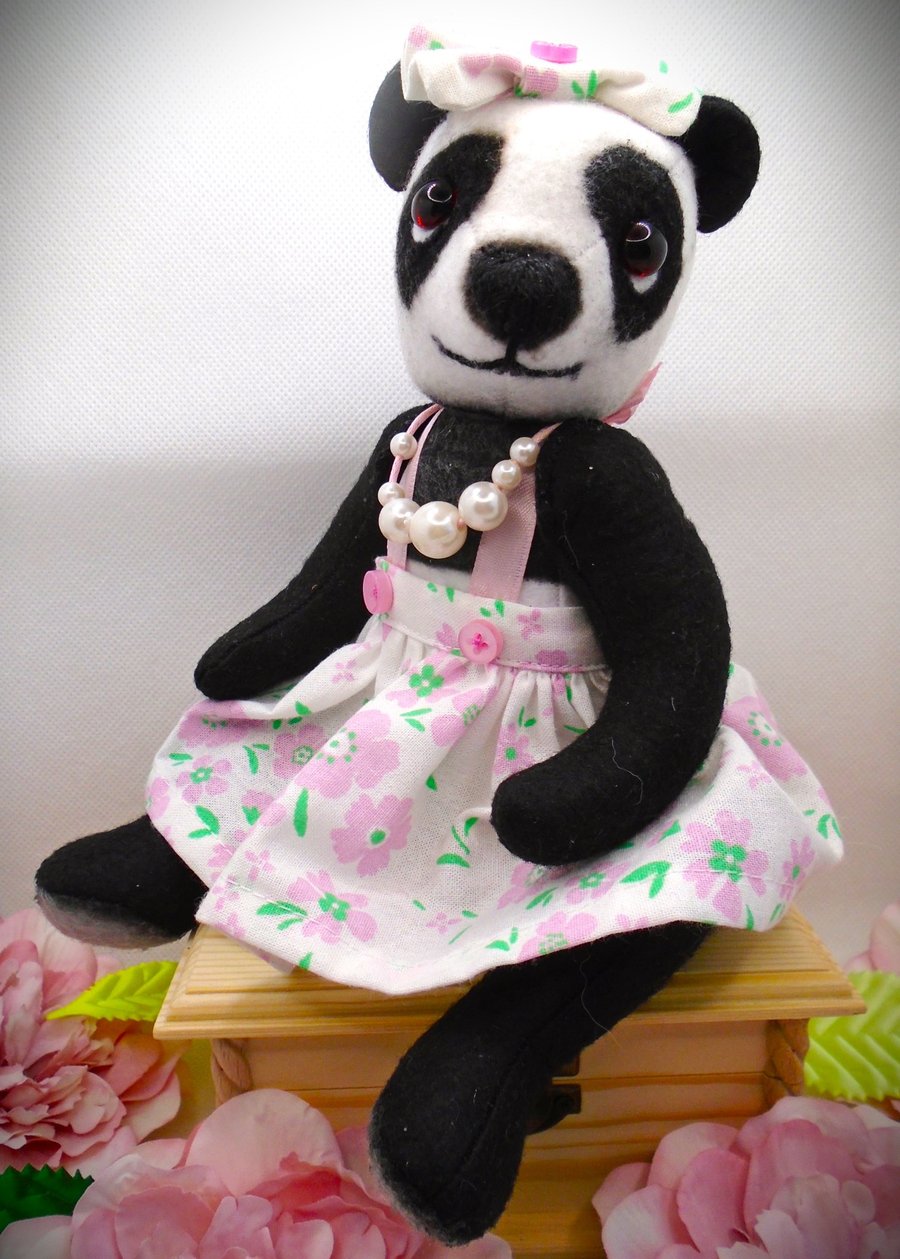 Felt Panda Girl