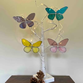 Beautiful Coloured Butterfly in vibrant Tiffany style stained glass