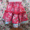 Girl's skirt 'Russian Doll' in Strawberry Jam colourway age 5 - 8 years