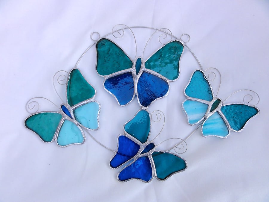 Reserved for Sam - Stained Glass Butterfly Ring 