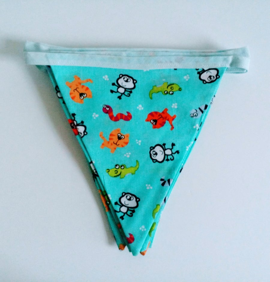 Bunting, Nursery Bunting, baby, bedroom, baby gift, blue, critters