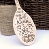 Wedding Spoon Personalised using Pyrography