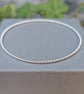 Sterling Silver 2mm Beaded Round Bangle - JBJ5027