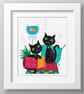 074 - Parlour Kittens on Cushions - Cross Stitch Pattern - Image 2