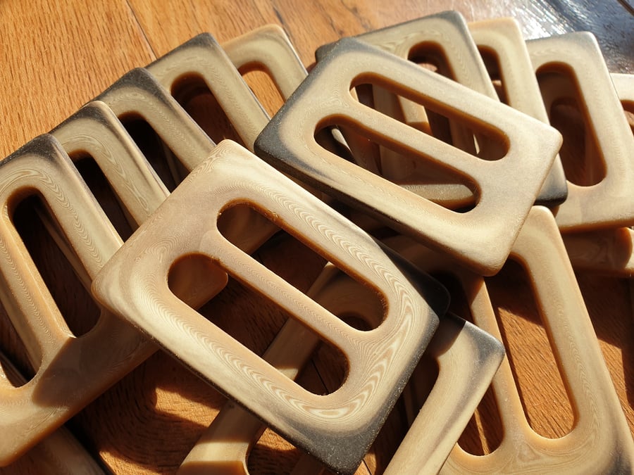 1 & 34" (44mm) Polyester Horn Slide Buckle VINTAGE...