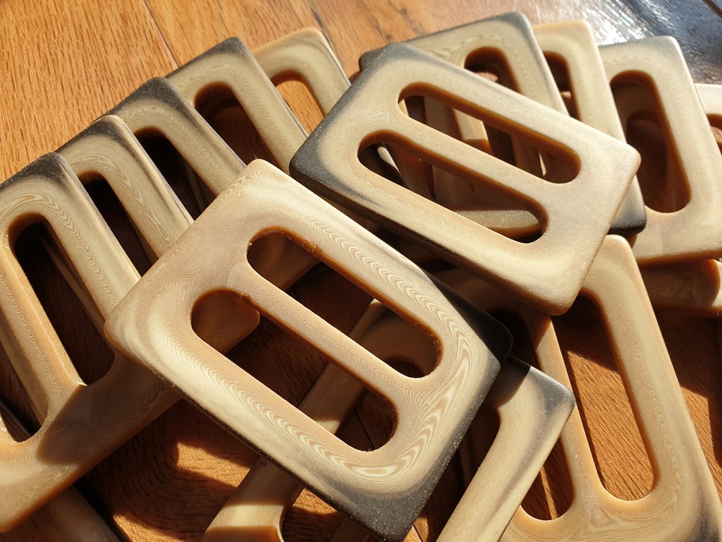 1 & 34" (44mm) Polyester Horn Slide Buckle VINTAGE...