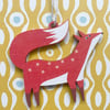 Fox Wooden Hanging Decoration