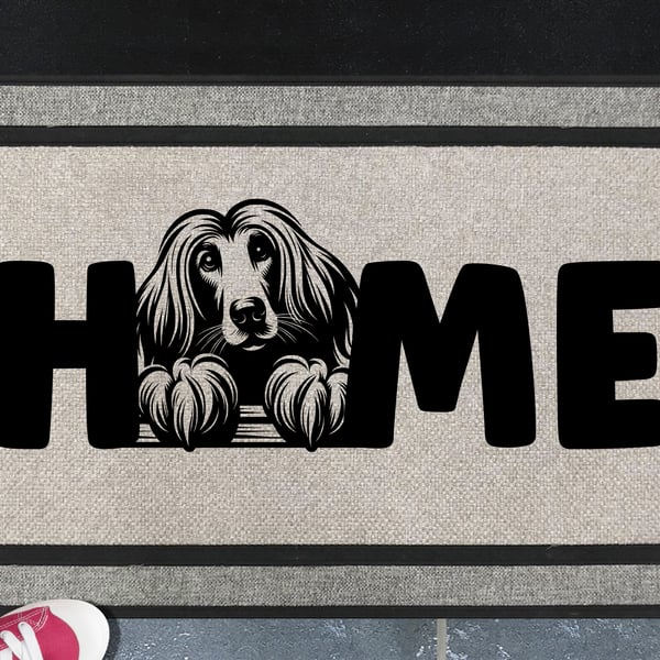 Afghan Hound Home Door Mat - All Weather Doormat - 45x70cm 