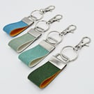 Small Faux Leather Lanyard Keyrings - Free Postage