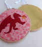 Embroidered hoop picture - DRAGON felt wall art - Image 4