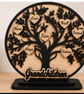 Personalised Grandchildren Tree Family Tree with Names Grandparents Gift Wooden 