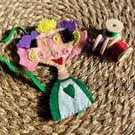 Custom Felt Bookmark from Your Child's Drawing – Superhero 