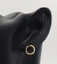 9ct Gold Circle Stud Earrings - Image 10