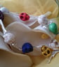 Skull and melted silver bracelet