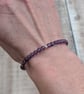 Amethyst Gemstone and Sterling Silver Bead Bracelet - JBJ10004 - Image 5
