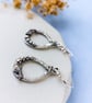 Ocean-Inspired Teardrop Earrings – Recycled Fine Silver - Image 3