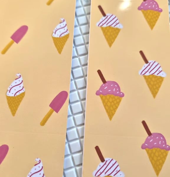 2 pack,Summertime bookmarks, waffle cone & ice lolly