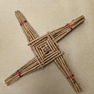 Celtic cross made in willow - St Brigid, Imbolc