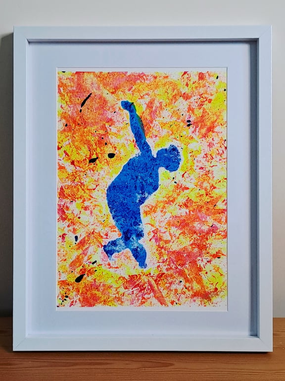 B-Boy on the Mat – Original Abstract Figurative Acrylic Painting