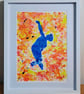 B-Boy on the Mat – Original Abstract Figurative Acrylic Painting