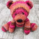 Crochet Bear - Red Pink