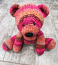 Crochet Bear - Red Pink