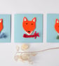 Fox handmade greeting card - Image 4