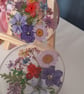 Resin Coasters Wildflower Botanical Set of 2 Handcrafted Bespoke Gift  - Image 3