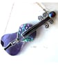 Violin Suncatcher Stained Glass Purple Music Musical Instrument  - Image 7