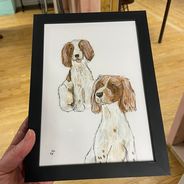 Dotts Doodle A5 sketchbook style Pet portrait